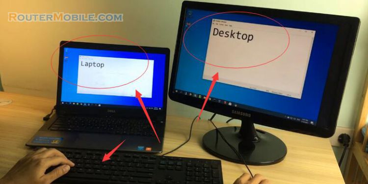 How to control two computer with a keyboard and mouse