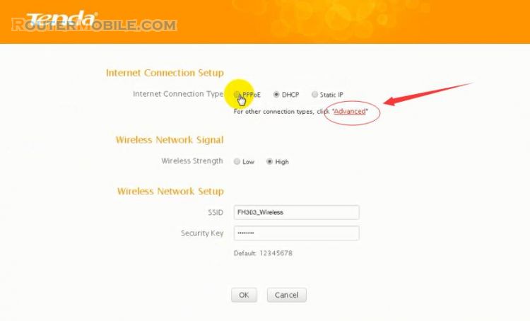 How to Configure PPPoE Connection in Tenda FH303 Router 192.168.0.1
