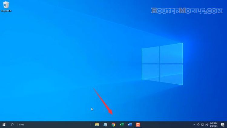Center icons on Windows 10 without software