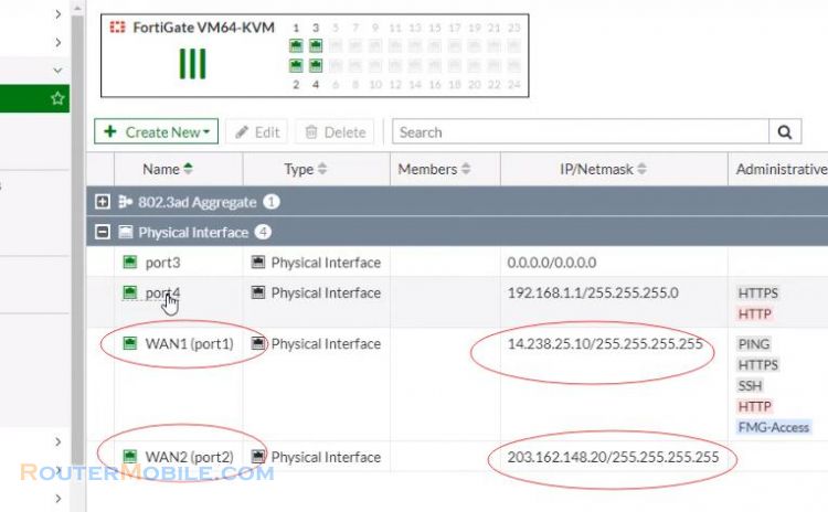 How to connect 2 Internet links With Fortigate Firewall