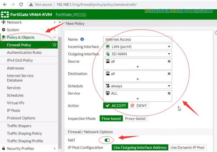 How to connect 2 Internet links With Fortigate Firewall