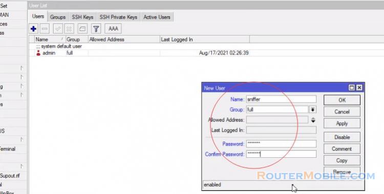 Monitor each person's Internet traffic usage with Mikrotik router