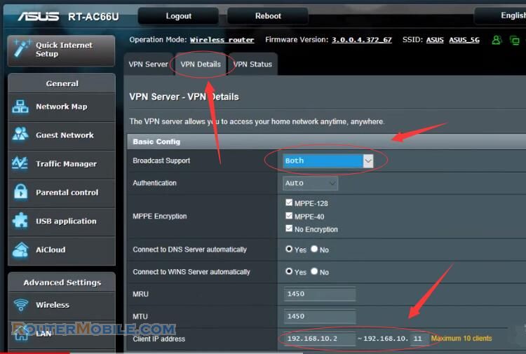 Build VPN Server on the ASUS Wireless Router