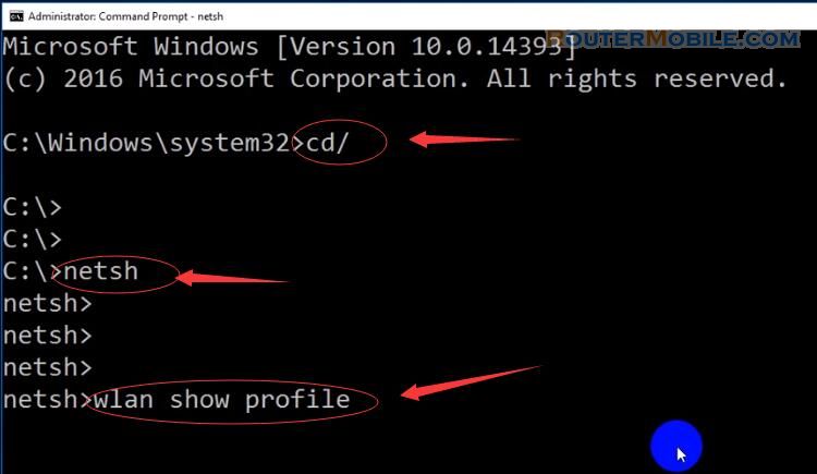Find your Wi-Fi password using the CMD on Windows 10 / 8 / 7 / XP