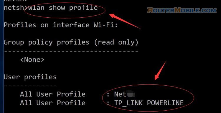 Find your Wi-Fi password using the CMD on Windows 10 / 8 / 7 / XP