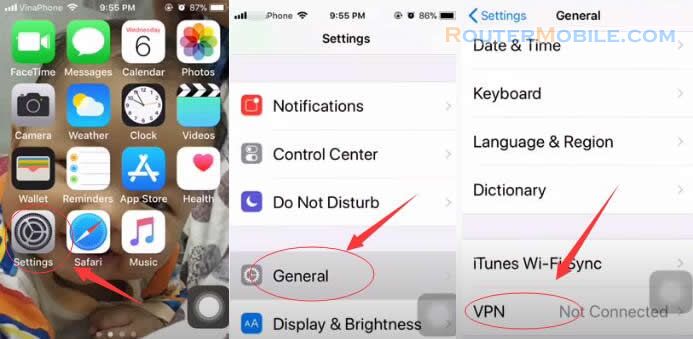 Set up VPN on iPhone