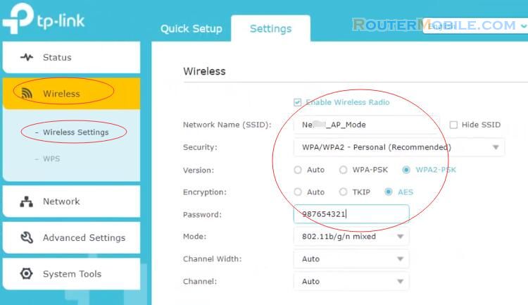 Setup Access Point Mode on the TP-Link TL-WA850RE