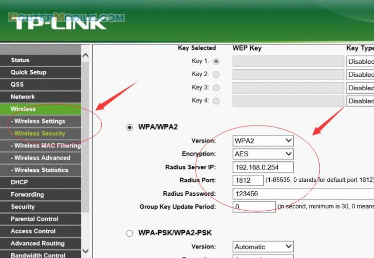 Setup Wi-Fi Security WPA2 Enterprise On TP-LINK Router