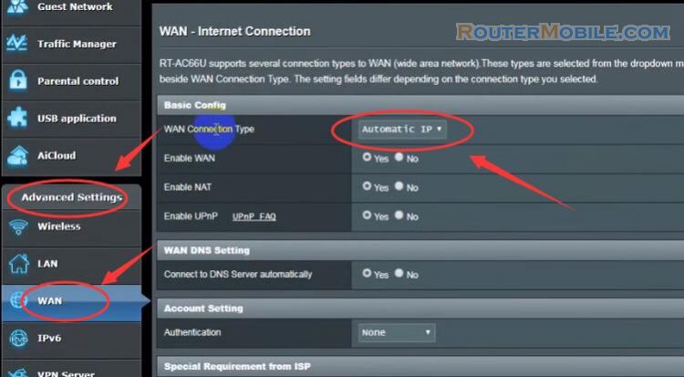 Configure ASUS Wireless Router 192.168.1.1 (http://router.asus.com) 