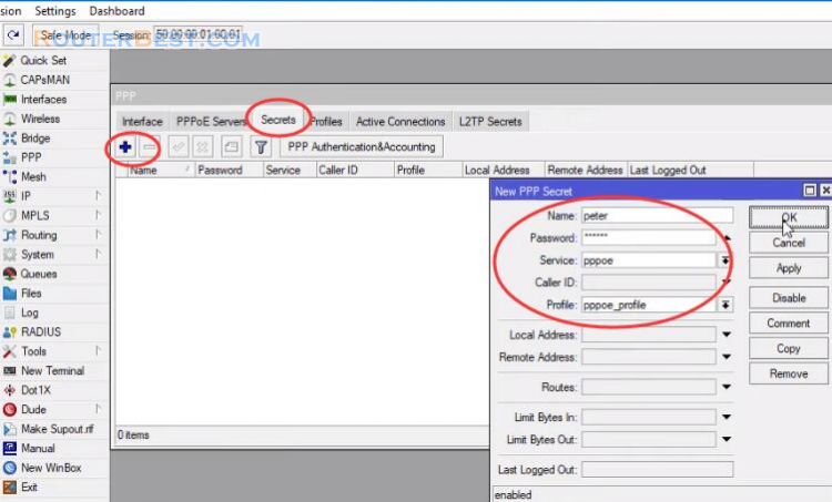 Add Password to your Internet connection with Mikrotik router