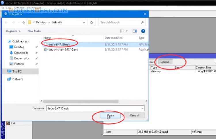 Install Dude server and Monitor your Network on MikroTik Router