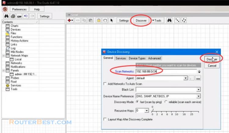 Install Dude server and Monitor your Network on MikroTik Router