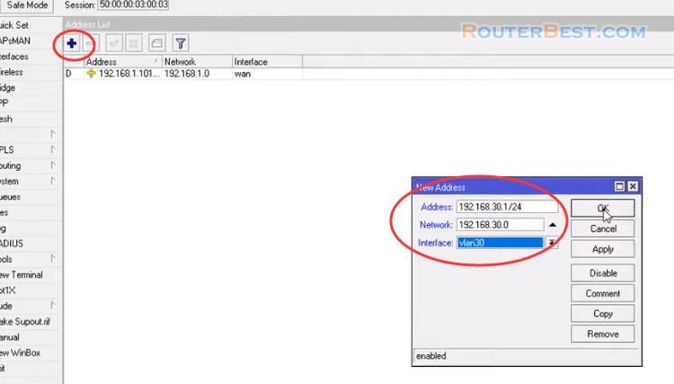 Create and Configure VLAN IP DHCP NAT on Mikrotik Router