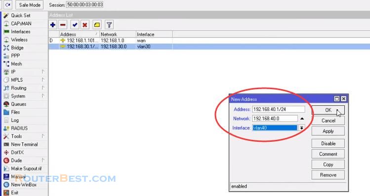 Create and Configure VLAN IP DHCP NAT on Mikrotik Router