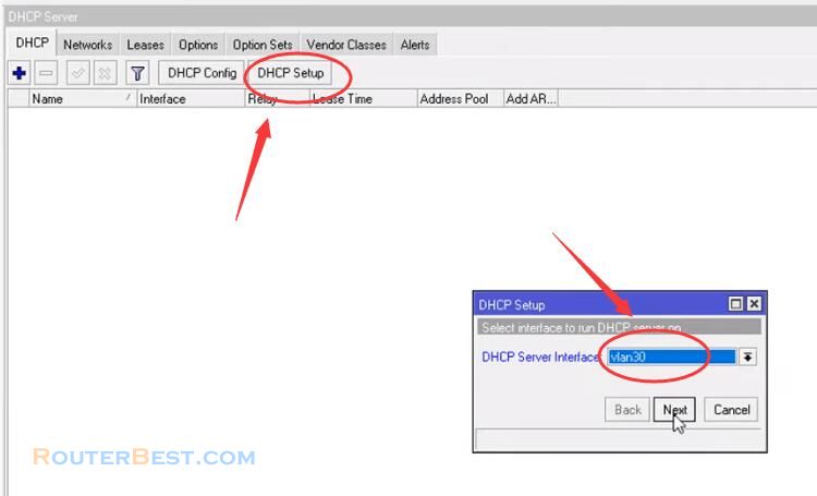 Create and Configure VLAN IP DHCP NAT on Mikrotik Router