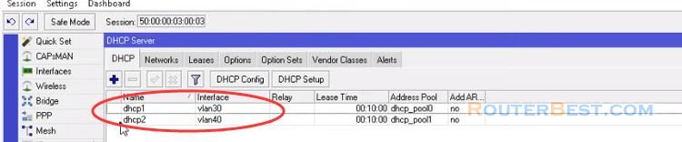 Create and Configure VLAN IP DHCP NAT on Mikrotik Router