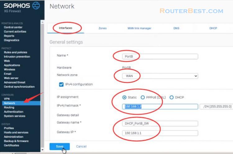 Setup : Connect and Configure a New Sophos Firewall