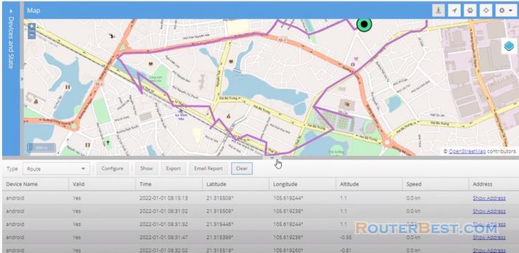 How to locate and track your phone's route