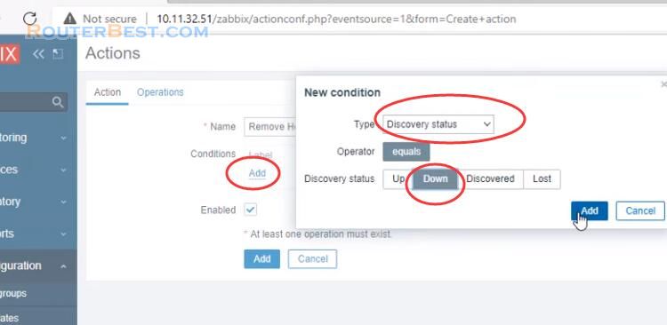 How to Automatically add, remove devices on Zabbix
