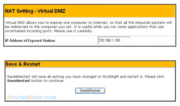 Setting up a virtual server in your LAN using ASUS router WL-566gM