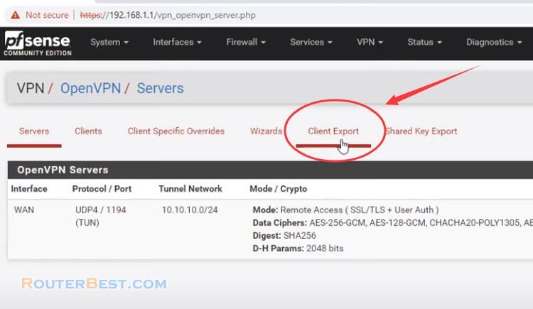 How to Configure OpenVPN Server on pfSense Router