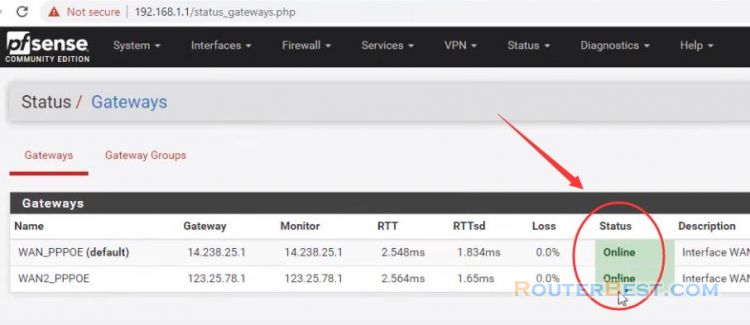 How to Configure Redundancy on pfSense with Dual WAN