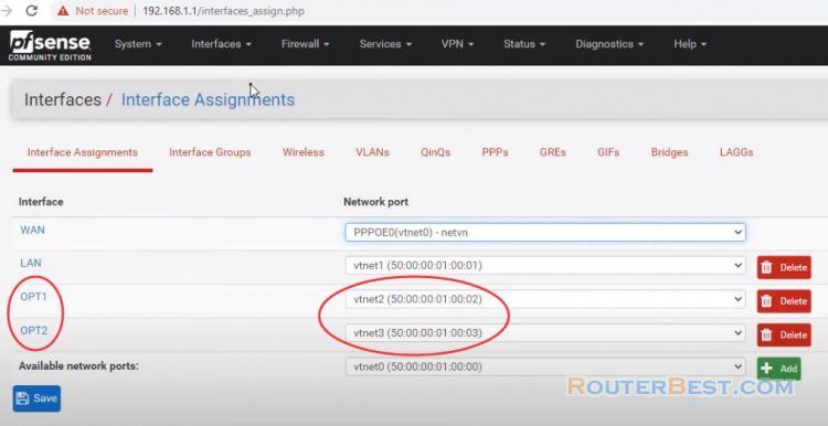 How to Configure pfSense Bridge over Multiple NICs as LAN